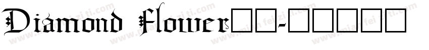 Diamond Flower字体字体转换